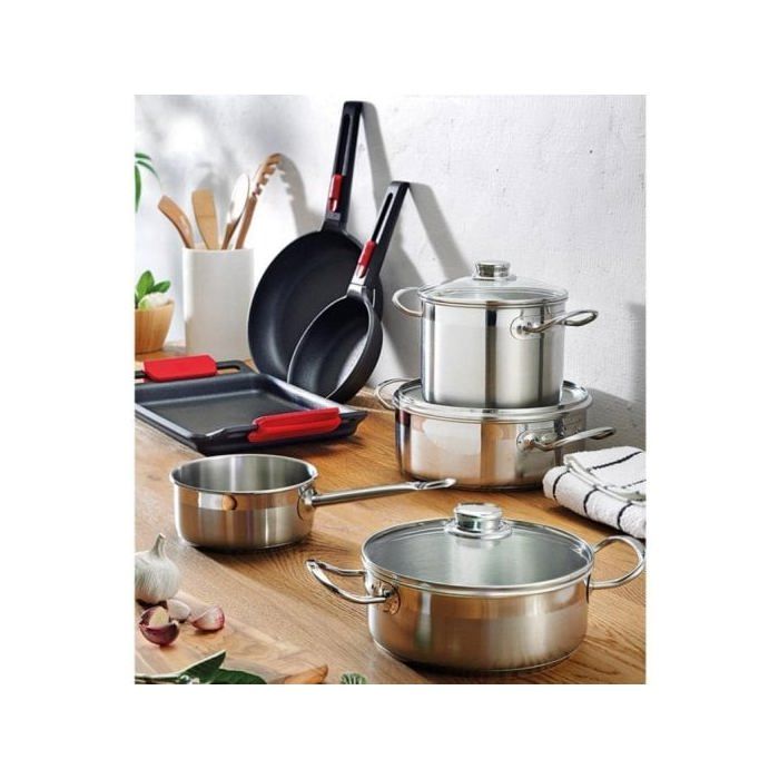 BRA Profesional | Casserole, 18 Cm, Stainless Steel 18/10, Compatible All Stovetops Including Induction