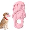 Jouet à mâcher pour chien en forme de pantoufle Caoutchouc Pantoufle Jouet de dentition pour chiot Jouet de nettoyage des dents pour mordeurs agressifs Mordiller Mâcher