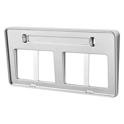 SEIWA K438 Angle Number Plate Cover with Chrome Plated 3D Front Exterior