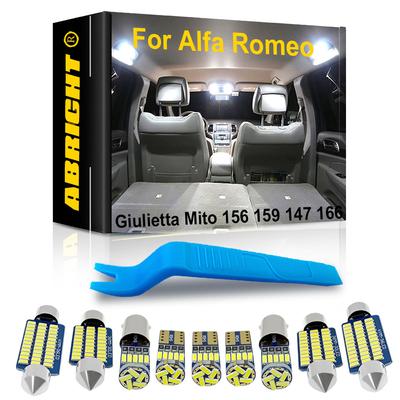 LED osvětlení interiéru vozu Pro Alfa Romeo Giulietta Mito 156 159 147 166 SW JTD GTA Stelvio Q4 1998-2018 Canbus Lampa Auto