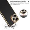 Funda Blanda de Silicona de Color Sólido de Lujo Para IPhone 16 15 14 11 12 13 Pro Max Mini 16 Plus Galvanizado Brillante A Prueba de Golpes Cubierta Protectora