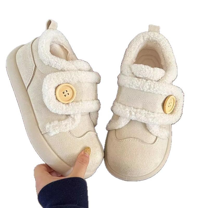 Retro Cotton Shoes, New Women's Shoes, Anti-slip Board Shoes, Warm Snow Boots