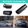 Black Single Exhaust Tip Stainless Steel Tail Muffler 1.4"-2.5??/1.55"-2.75" Tip