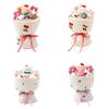 Bouquet Plush Toy Rabbit Bear Cartoon Valentines Gift Day Rose Tulip Festival