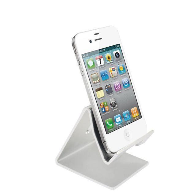 Universelle Handy-Tischhalterung für Tablet iPad iPhone Farbe Silber