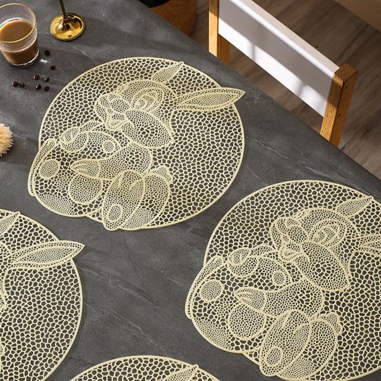 Prostírání Tepelná izolace PVC Podložka pod nádobí Králičí styl Podložka pod jídelní talíř Dutá