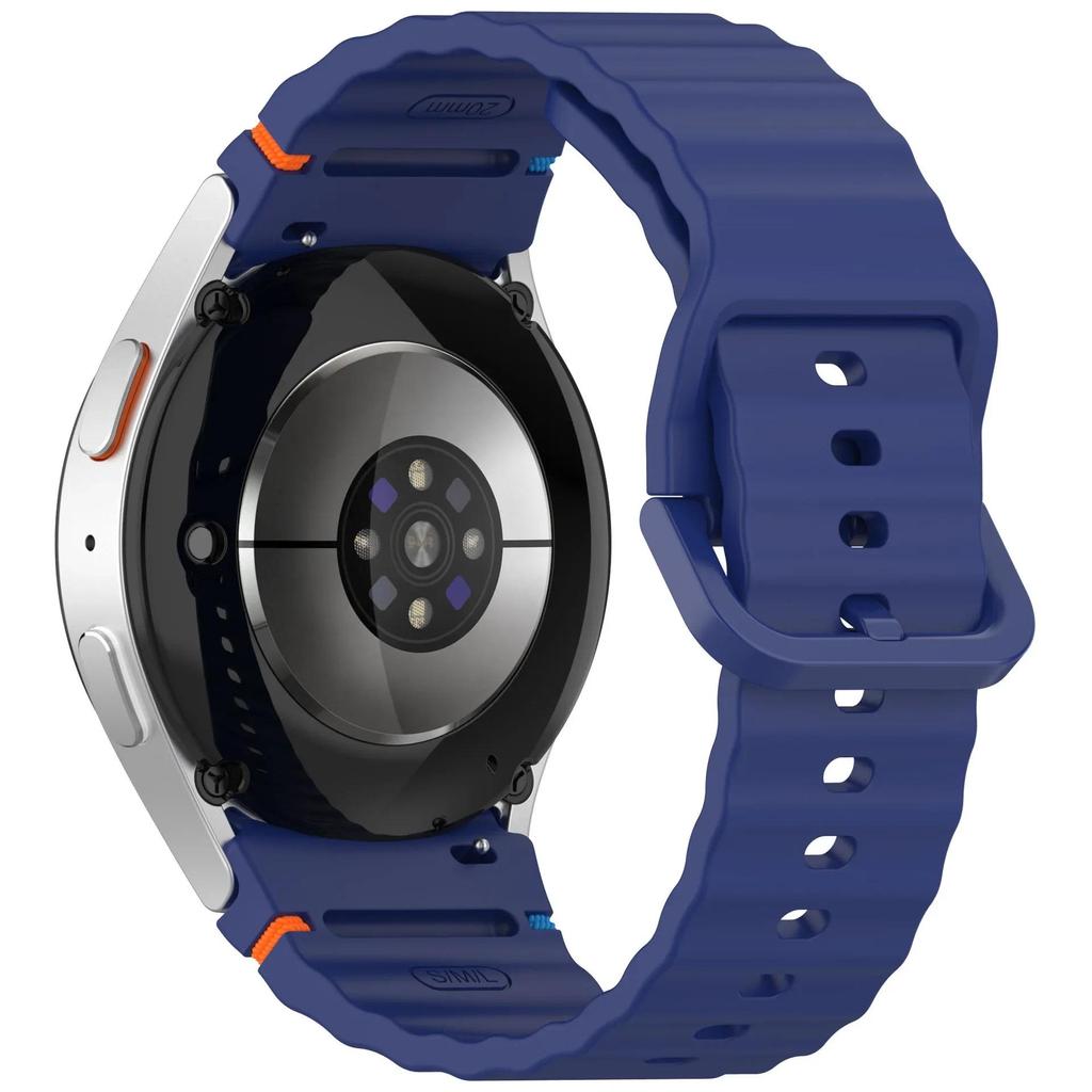 Official Silicone Strap for Samsung Galaxy Watch 7/FE/6/5/4 44mm 40mm Bracelet wristband Galaxy Watch 6 4 Classic 47/43/46/42mm