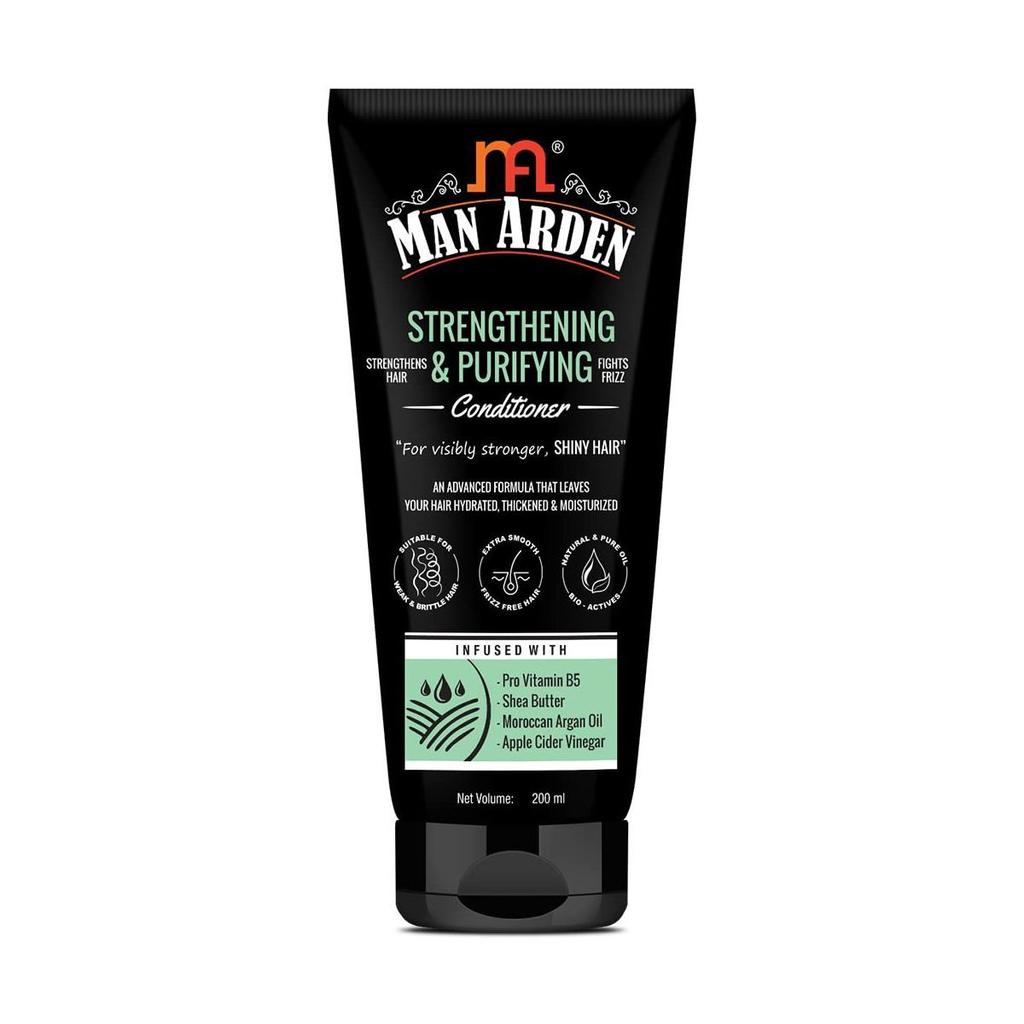 Укрепляющий и очищающий кондиционер для волос (200 мл), Strengthening & Purifying Conditioner, Man Arden