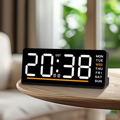 New Digital Alarm Clock Simple Electronic Watch Multi-function LED Clock Children's Bedside Mute Clock 6676