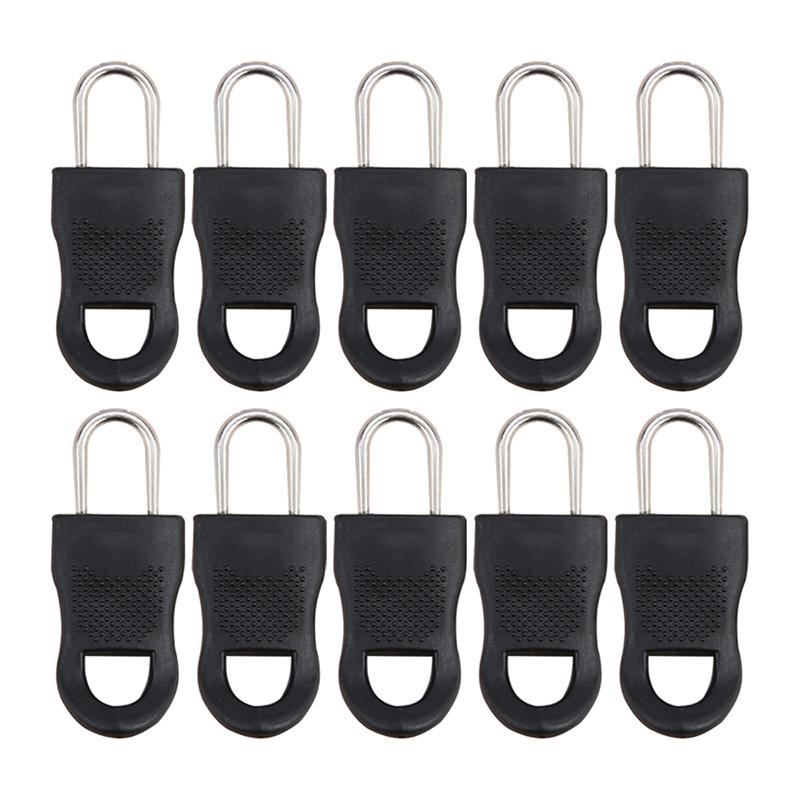 

10 шт. сменная головка молнии без инструментов съемный пуллер молнии для багажа школьный портфель конец подходит веревка бирка одежда 2.5cm