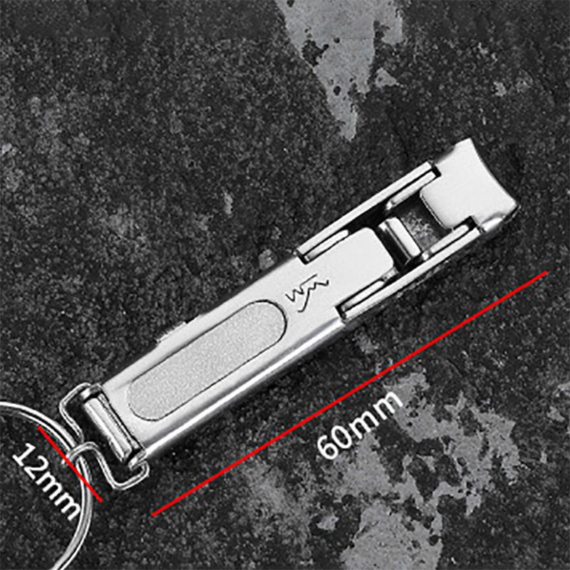 1PC Foldable Ultra-thin Portable Stainless Steel Nail Toe Cutter Trimmer Scissor Manicure Pedicure Tool Fingernail Clipper