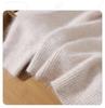 Maglione da donna taglie forti con scollo rotondo in visone e cashmere
