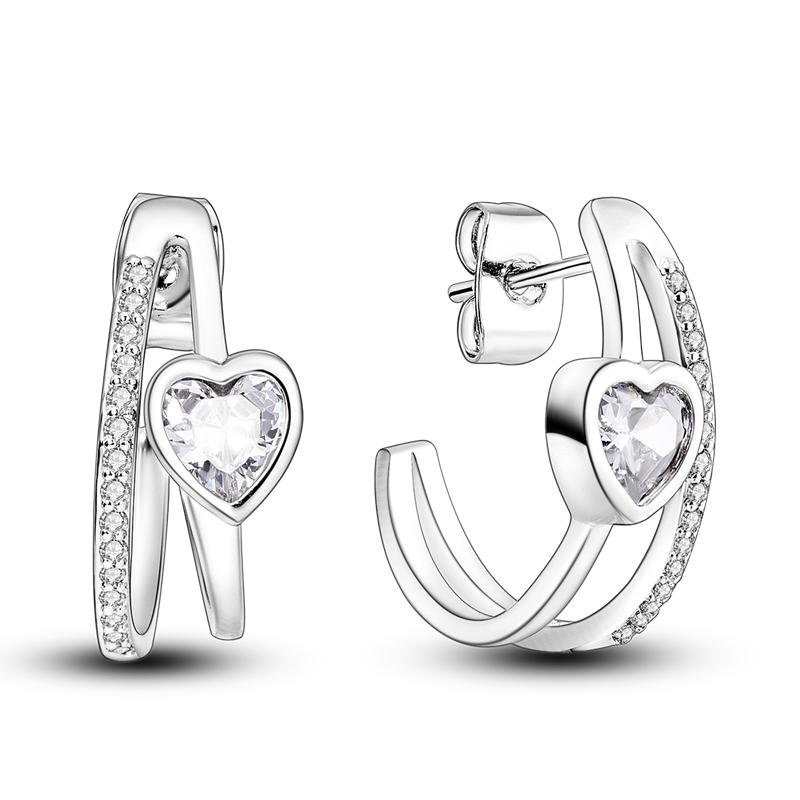 925 Sterling Silver Earring Honey bee with diamond Shells Earrings Jewelry Gift Wedding Earrings For Women Jewellery gift