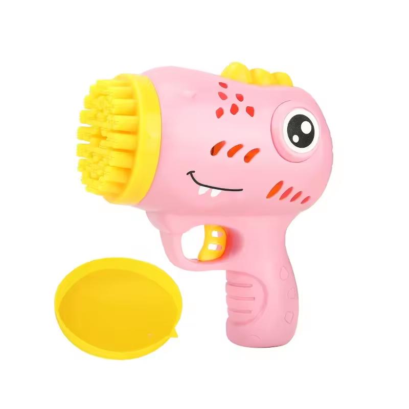 

36-луночный Динозавр Пузырьковый пистолет с многолуновым пузырьковым пистолетом Игрушка для развлечений на открытом воздухе [Без пузырьковой воды] розовый
