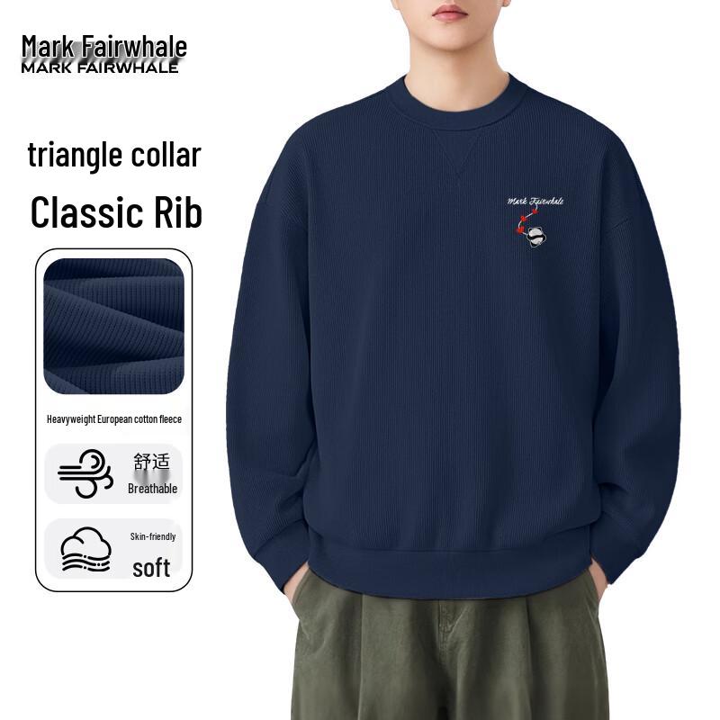 

Mark Fairwhale Men s Heavyweight Fleece Round Neck Pullover Sweatshirt XL