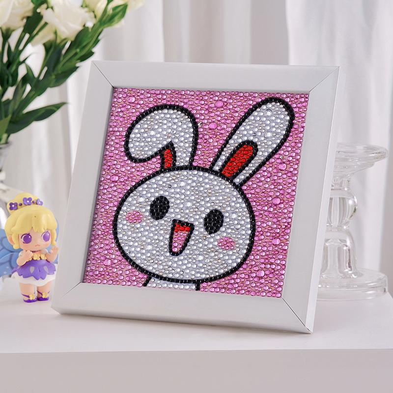 

Набор для алмазной живописи по номерам с мультяшным дизайном и рамкой - Развивающая игрушка для детей