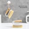 Wooden Handle Stiff Bristle Gap and Floor Cleaning Brush for Kitchen, Laundry, and Bathroom