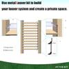 Deck-Sonnenschutzsystem Halterungen Lamellen-Hardware-System für Jalousien und Rollläden Strapazierfähiger Stahl Pulverbeschichtet Lamellen-Pergola