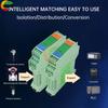 DC 24V Signal Isolator 1 In 1 Out/1 In 2 Out/2 In 2 Out Isolator Distribution Signal Separator Barrier Distribution Module