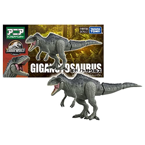 Takara Tomy Ania Jurassic World Giganotosaurus Animal Dinosaur Toy (Ages 3+)