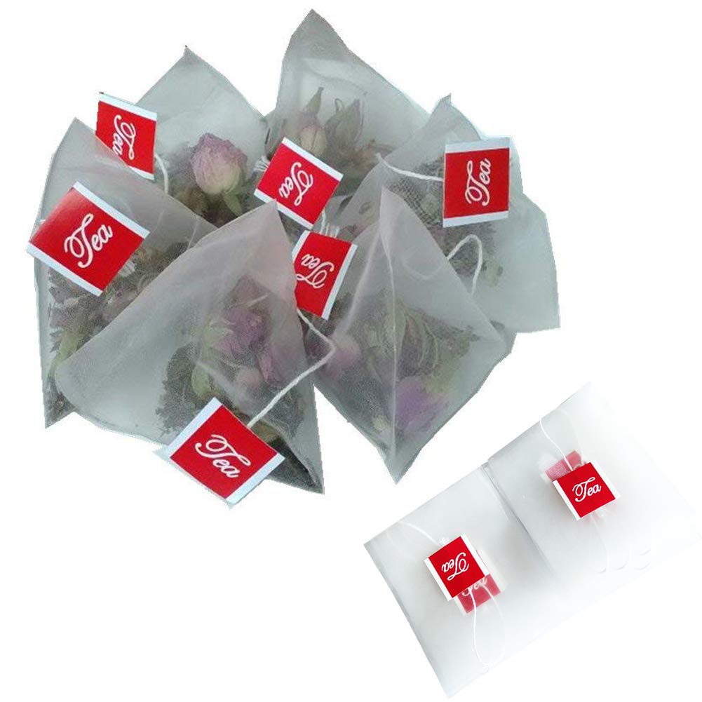 Aidour HM Tea Bags, Food-Grade Triangular Pyramid-Shaped Tea Bags, 500 Tea Bags (5.87cm, 500 count)