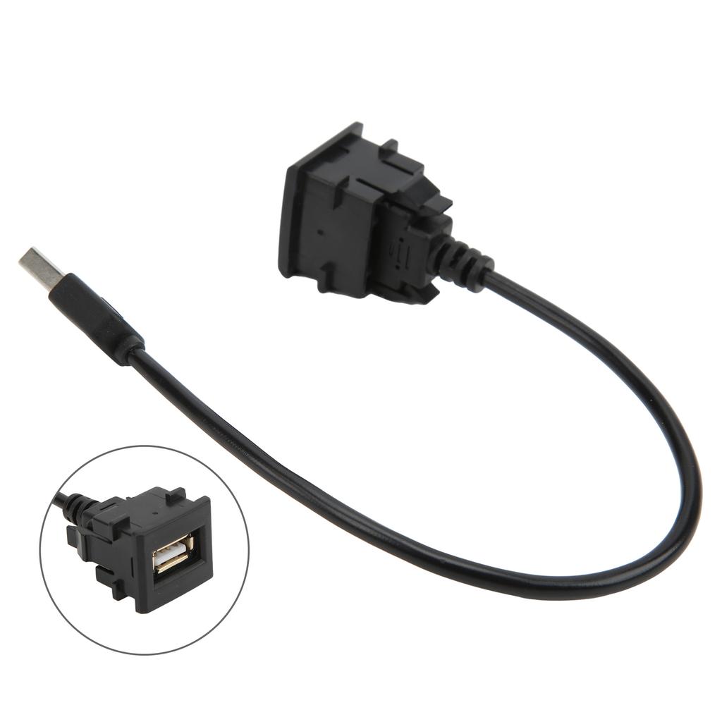Car Wire USB Outlet Extension Male To Female Multiple Protection 12V‑30V Input Replacement for Camry Prius