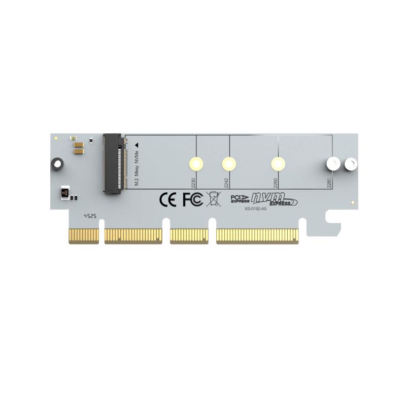 PCIe to M.2 NVMe Expansion Card: 64Gbps High-Speed Transmission, Compatible with 2230/2242/2260