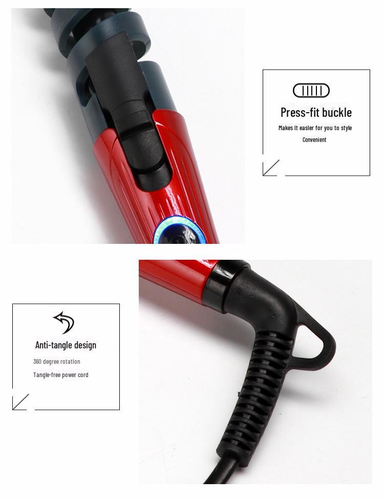 Ceramic Automatic Curling Iron with Negative Ion Technology - Water Ripple & Big Wave Styles