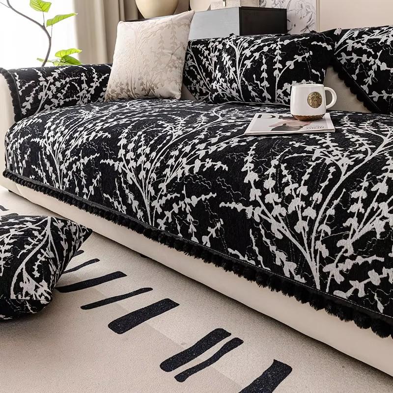 French Style Sofa Cushion Chenille Four Seasons Universal Sofa Cover Towel Non slip Sofa Protective Cover for Living Room Decor