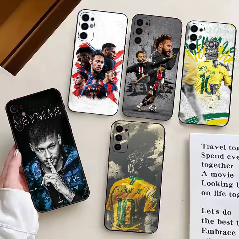 N-Neymar Jr Football C-Cheer Phone Case For Samsung S25,S24,S21,S22,S23,S30,Ultra,S20,Plus,Fe,Lite,Note,10,Black Cover