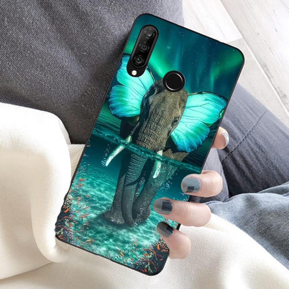 Elephant Phone Case For Huawei Honor 10 Lite 9 20 7A 9X 30 50 60 70 Pro Plus Soft Silicone Cover