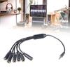 1 In 3/4/5/6 Out 3.5mm AUX Cord Male To Female Stereo AUX Converters Wire Splitter Cable 4-Section for Headphones