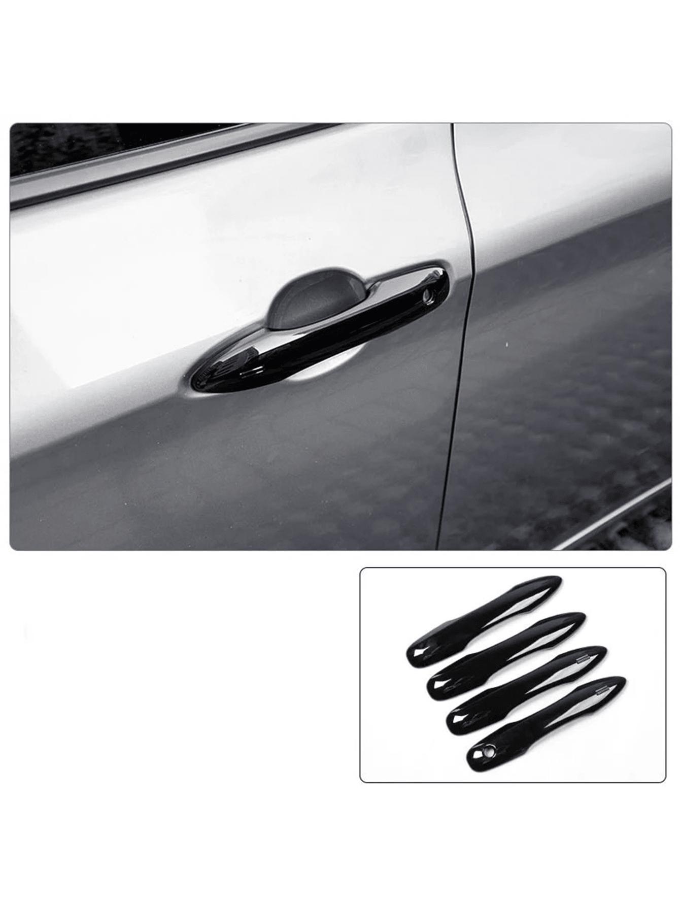 

4 Pcs ABS Side Door Handle Cover Trims for Toyota Camry 2018 - 2026, Black with 2 Smart Entry Holes