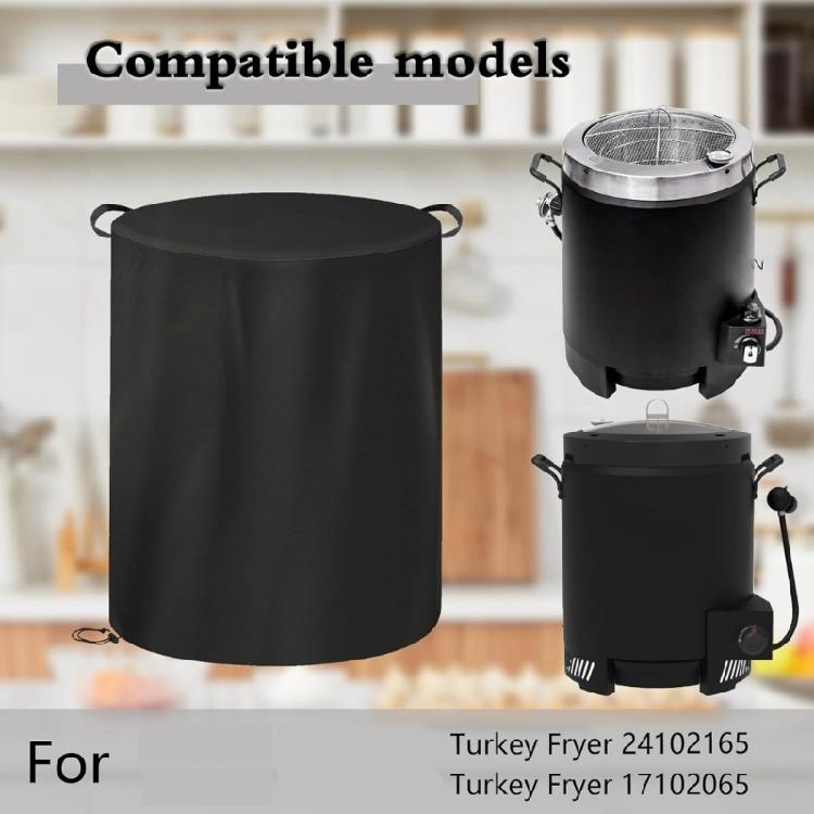 Easy to Clean Protective Cover Simple Maintenance Suitable for Fryers up to 21.26x23.62inch 210D Nylon Foldable Design