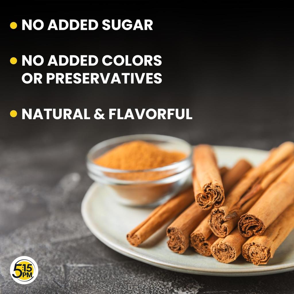 5:15PM Ceylon Zimtstangen Original 100g x Packung à 2 Stück | Aromatisches Sri-Lankan Dalchini für Backen & Tee