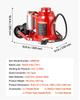 Air Hydraulic Bottle Jack, 50 Ton (110231.5 Lbs) Capacity, 265-410 Mm Lifting Range, Pneumatic/Manual Heavy Duty Welded Bottle Jack with Pump for SUV,