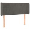VidaXL Tête de Lit à LED Meuble de Chambre à Coucher Accessoire de Lit Simple Tête de Cadre de Lit Intérieur Gris Foncé 3122993