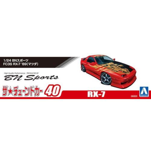 Aoshima Bunka Kyozai (AOSHIMA) 1/24 The Tuned Car Series No. 40 Mazda BN Sports FC3S RX-7 '89 Plastic Model