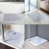 Non-Slip Shower Mat, 70 * 70cm Large Square Bath Mat with Suction Cups, Washable Antibacterial Bathtub Mat for Shower, Bathtub (Transparent),2024 Ping