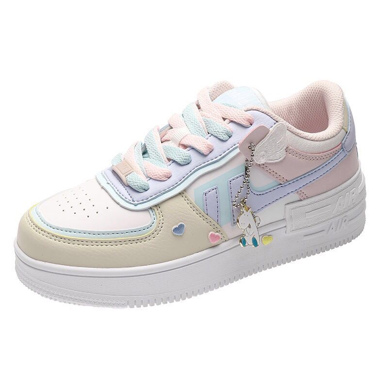 Nuova primavera e autunno AJ Board Shoes Wild Air Force No. 1 mandarino  anatra colore corrispondente casual sport scarpe bianche femmina Ins Tide  acquista in modo economico — spedizione gratuita, recensioni reali