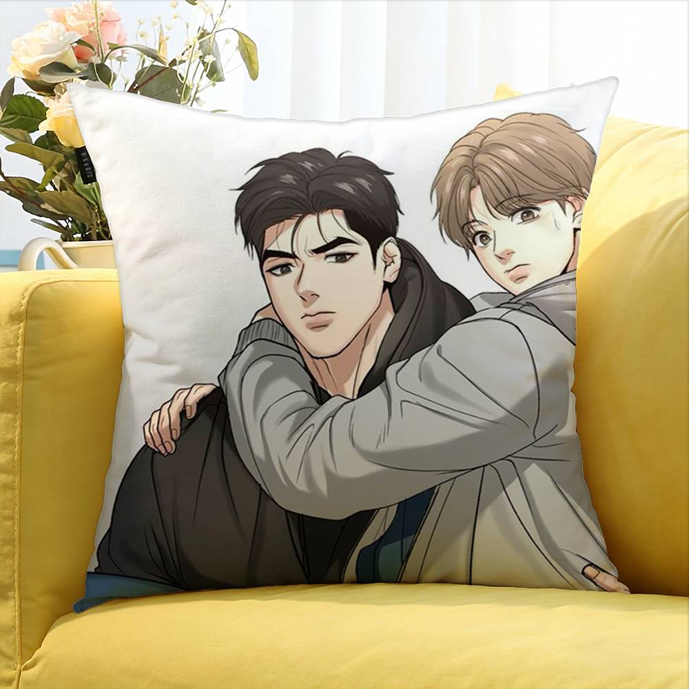 Bl Manhwa Jinx Joo Jaekyung Kim Dan Various Sizes Square Pillow Case For Car Home Bedchamber Decor