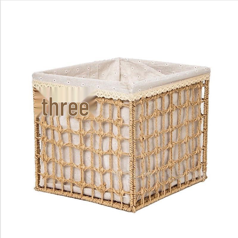 Handmade Rattan Gourd Grass Storage Basket for Sundries, Snacks & Fruits