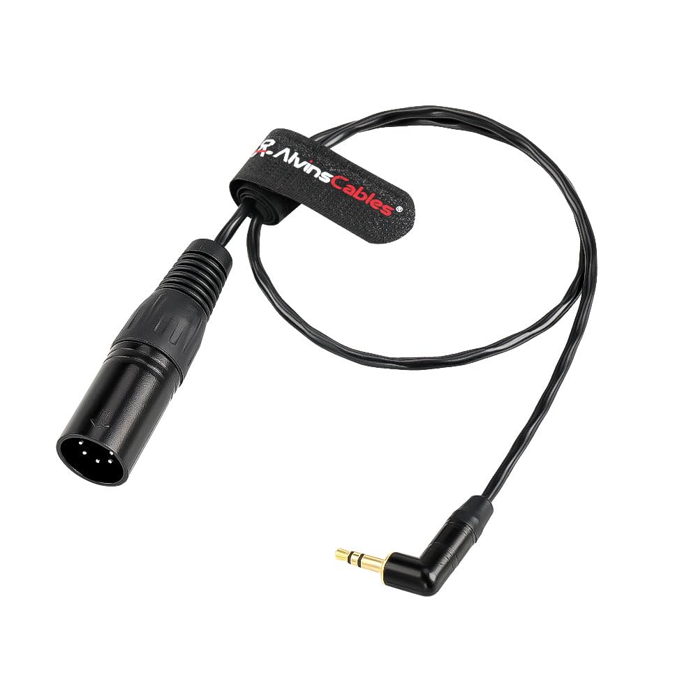 Cables XLR to TRS audio compatible with ARRI Alexa XT SXT Amira and Sony Venice 50cm Alvin's 5-pin (male) 3.5mm cable, cameras,