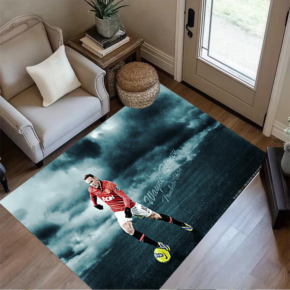 Ronaldo's Ac Milan Moment Carpet Suitable for Playrooms Bedrooms Dining Room Decorate Room Anti-slip Rug Decorate Offices Spiritual Gift