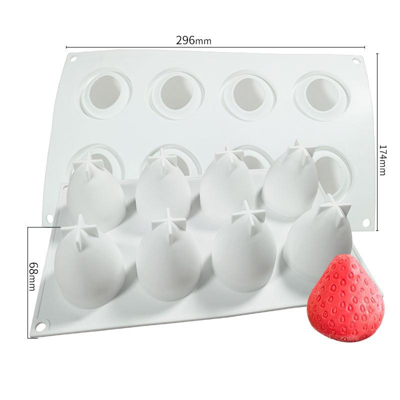 Simulated Fruit Silicone Mold Diy Fruit Dessert Mousse Cake Mold Candle Aromatherapy Soap Silicone Mold Home Decoration Mold