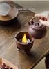 Guanlan Retro Chinese Coarse Pottery Tea Stove Set with Handle for Outdoor Camping