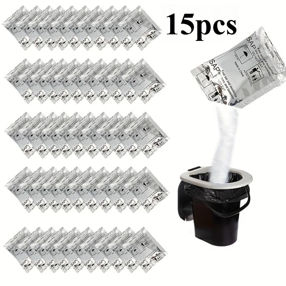 10/15/20pcs Camping Toilet Urine Solidifier Pads-Outdoor Portable Folding Toilet Deodorizer Fast Absorption Urine Coagulation