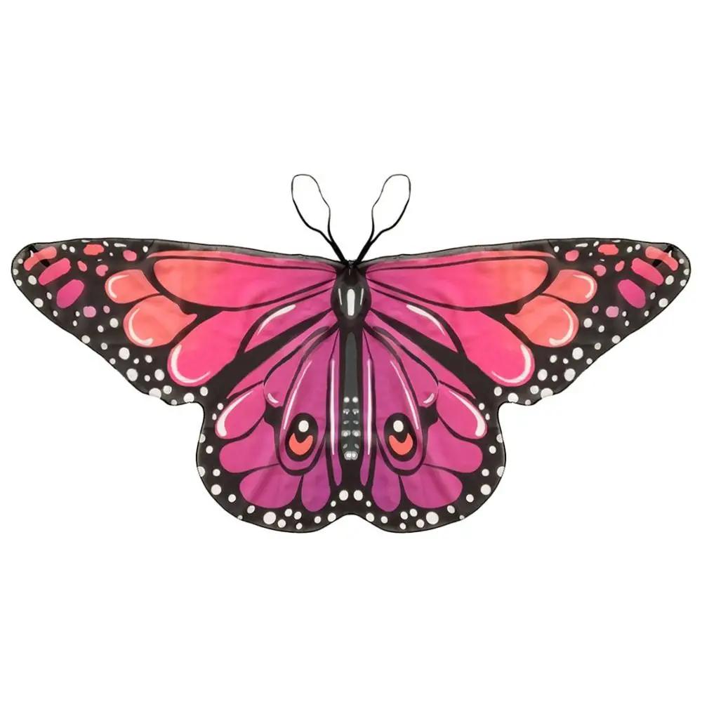 

Kids Fairy Shawl Pixie Cloak Butterfly Wings Cape Girls Fancy Dress Costume Gift Christmas Halloween Festival Party Supplies