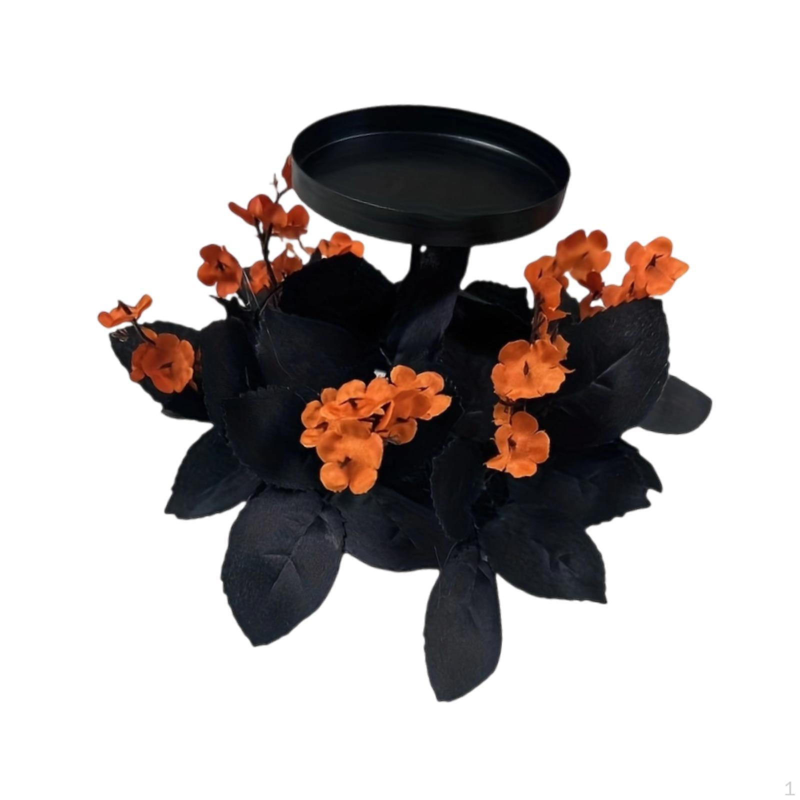 

Хэллоуин Подсвечник Темный Подсвечник для Гостиной Фестиваль Парадная Дверь Orange Flower