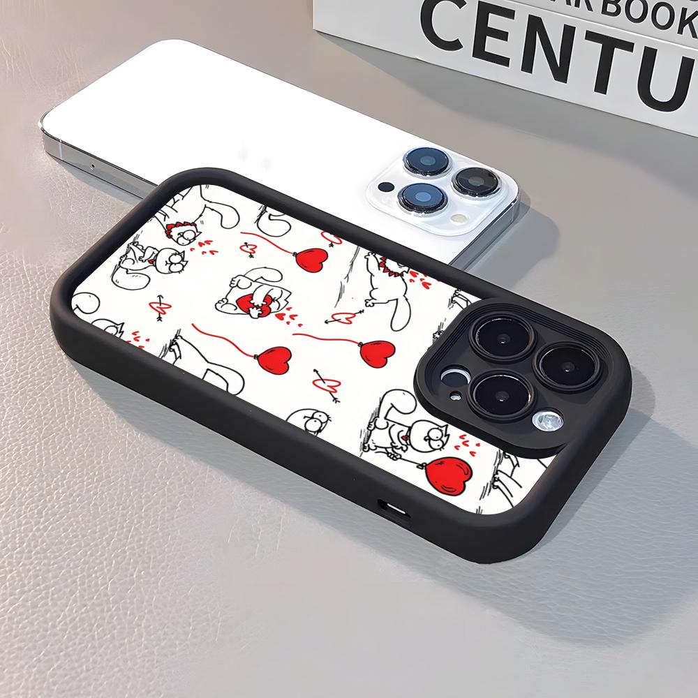 S-SIMONSE-C-CAT Phone Case For IPhone 17 Air 16 E 15 14 Plus 13 12 11 Pro Max Silicone Soft Case